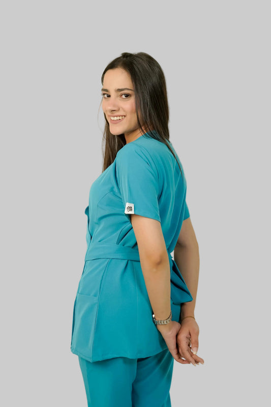 Pacific Blue Feathersoft™ Paris Scrub Set