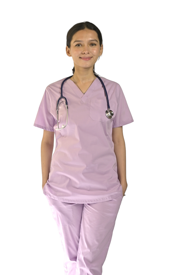 Lilac Women Scrubs - Scrubs Pk