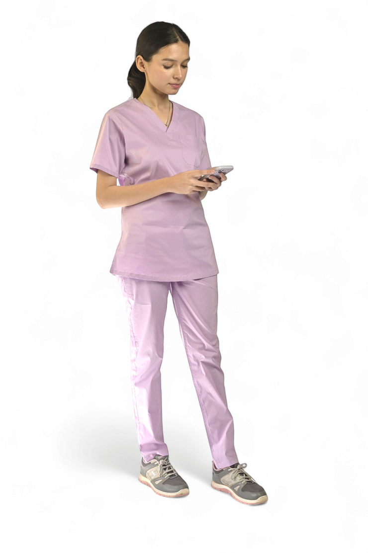 Lilac Women Scrubs - Scrubs Pk