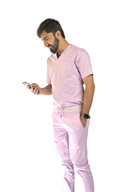 Lilac Men's Scrubs - Scrubs Pk