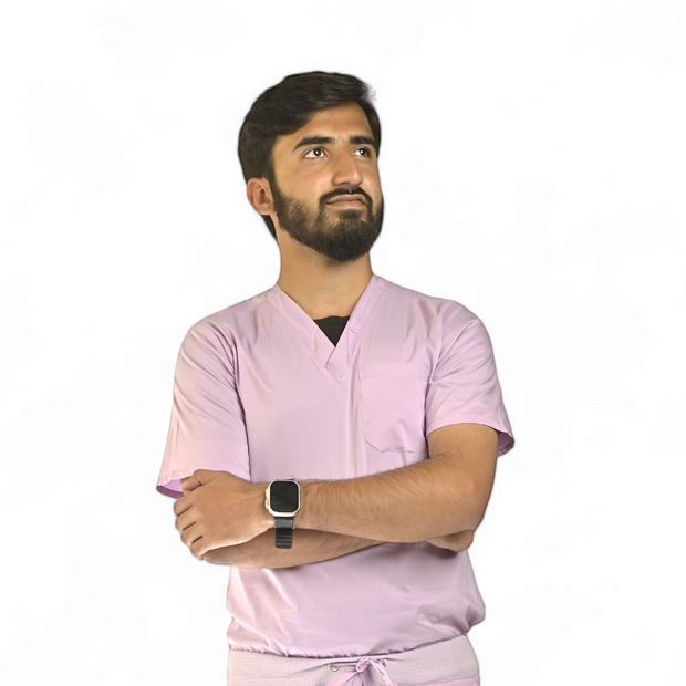 Lilac Shirt Men's Scrubs - Scrubs Pk